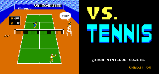 Screenshot Thumbnail / Media File 1 for Vs. Tennis (Japan/USA, set TE A-3)