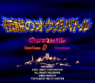Screenshot Thumbnail / Media File 1 for Densetsu no Ogre Battle - The March of the Black Queen (Japan) (NP)