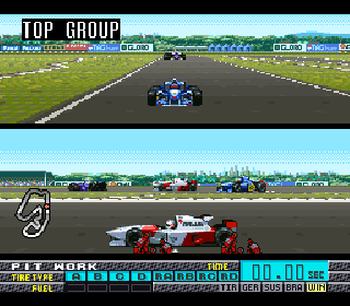 Screenshot Thumbnail / Media File 1 for Human Grand Prix III - F1 Triple Battle (Japan)