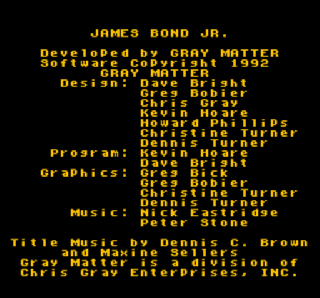 Screenshot Thumbnail / Media File 1 for James Bond Jr. (Europe)
