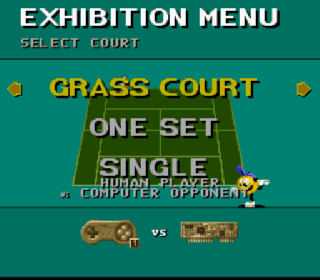 Screenshot Thumbnail / Media File 1 for Jimmy Connors Pro Tennis Tour (Japan)