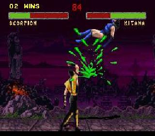 Screenshot Thumbnail / Media File 1 for Mortal Kombat II - Kyuukyoku Shinken (Japan)