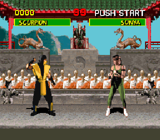 Screenshot Thumbnail / Media File 1 for Mortal Kombat - Shinken Kourin Densetsu (Japan)
