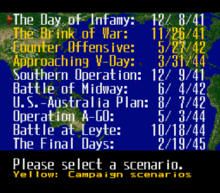 Screenshot Thumbnail / Media File 1 for Pacific Theater of Operations II (USA)