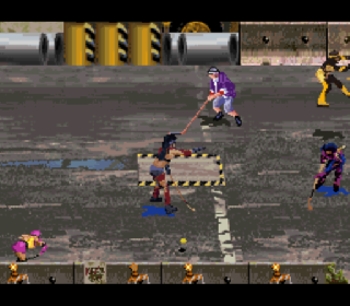 Screenshot Thumbnail / Media File 1 for Street Hockey '95 (USA) (Beta)