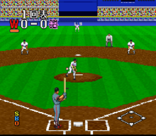 Screenshot Thumbnail / Media File 1 for Super 3D Baseball (Japan)