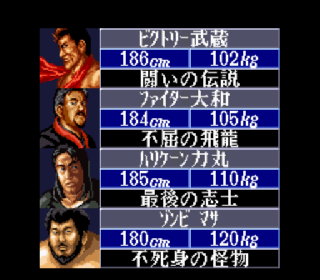 Screenshot Thumbnail / Media File 1 for Super Fire Pro Wrestling III - Final Bout (Japan)
