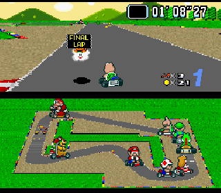 super mario kart snes rom