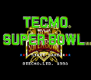 Screenshot Thumbnail / Media File 1 for Tecmo Super Bowl (Japan)