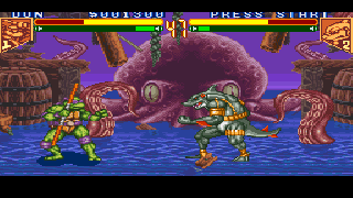 Screenshot Thumbnail / Media File 1 for Teenage Mutant Hero Turtles - Tournament Fighters (Europe)