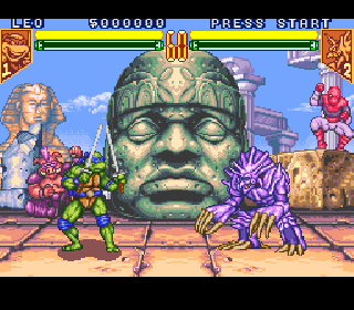 Screenshot Thumbnail / Media File 1 for Teenage Mutant Ninja Turtles - Mutant Warriors (Japan)