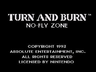 Screenshot Thumbnail / Media File 1 for Turn and Burn - No-Fly Zone (USA)