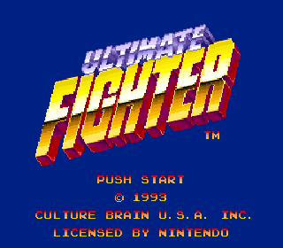 Screenshot Thumbnail / Media File 1 for Ultimate Fighter (USA)