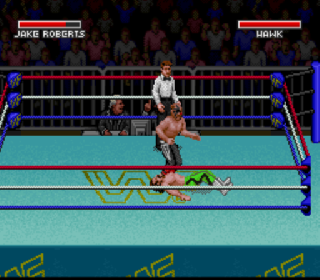 Screenshot Thumbnail / Media File 1 for WWF Super WrestleMania (Japan)