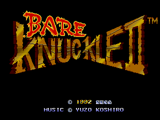 Screenshot Thumbnail / Media File 1 for Bare Knuckle II (Japan) (Beta)