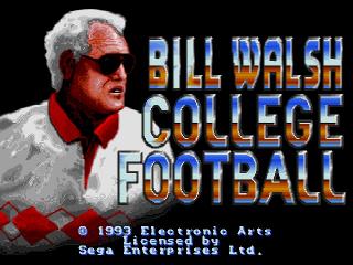 Screenshot Thumbnail / Media File 1 for Bill Walsh College Football (USA, Europe)