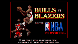 Screenshot Thumbnail / Media File 1 for Bulls Versus Blazers and the NBA Playoffs (USA, Europe)