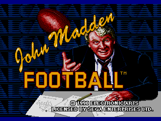 Screenshot Thumbnail / Media File 1 for John Madden Football (USA, Europe)