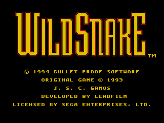 Screenshot Thumbnail / Media File 1 for Wild Snake (USA) (Proto)
