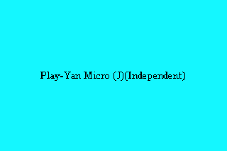 Screenshot Thumbnail / Media File 1 for Play-Yan Micro (J)(Independent)