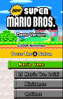 Screenshot Thumbnail / Media File 1 for new super mario bros. (kiosk demo) (e)(wrg)