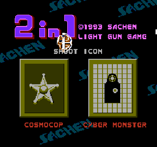 Screenshot Thumbnail / Media File 1 for 2 in 1 Lightgun Game - Cosmocop + Cyber Monster (Asia) (Unl)