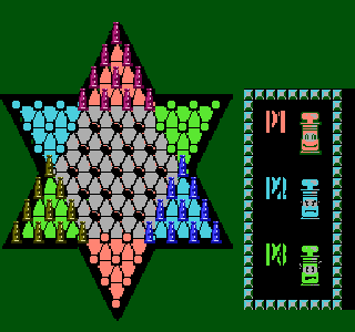 Screenshot Thumbnail / Media File 1 for Chinese Checkers (Asia) (Unl) (Famicom)