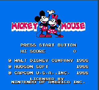 Screenshot Thumbnail / Media File 1 for Mickey Mousecapade (USA)