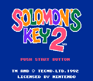 Screenshot Thumbnail / Media File 1 for Solomon's Key 2 (USA) (Beta)