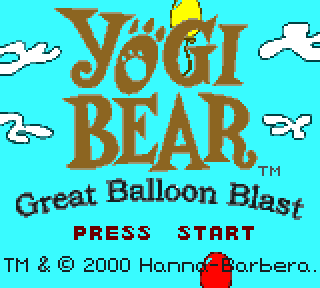 Screenshot Thumbnail / Media File 1 for Yogi Bear - Great Balloon Blast (USA)
