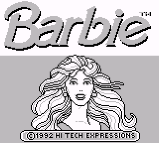 Screenshot Thumbnail / Media File 1 for Barbie - Game Girl (USA, Europe)