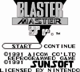 Screenshot Thumbnail / Media File 1 for Blaster Master Jr. (Europe)