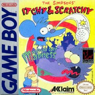 Screenshot Thumbnail / Media File 1 for Itchy & Scratchy in Miniature Golf Madness! (USA, Europe)