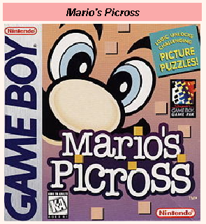 Screenshot Thumbnail / Media File 1 for Mario's Picross (USA, Europe)