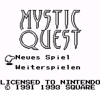 Screenshot Thumbnail / Media File 1 for Mystic Quest (Germany)