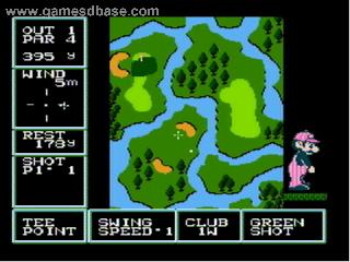 Screenshot Thumbnail / Media File 1 for Family Computer Golf U.S. Course (Japan)