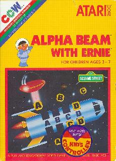 Screenshot Thumbnail / Media File 1 for Alpha Beam with Ernie (Kid's Controller) (Children's Computer Workshop) (1983) (Atari, Michael Callahan, Preston Stuart) (CX26103)