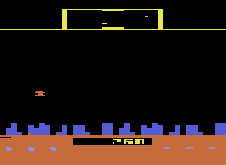 Screenshot Thumbnail / Media File 1 for Defender (1982) (Atari, Robert C. Polaro, Alan J. Murphy - Sears) (CX2609 - 49-75186)
