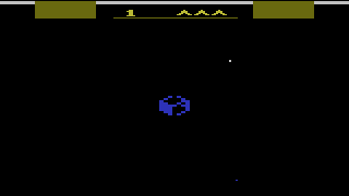 Screenshot Thumbnail / Media File 1 for Gyruss (1984) (Parker Brothers) (PB5080)