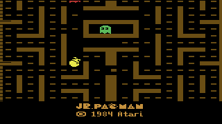 Screenshot Thumbnail / Media File 1 for Jr. Pac-Man (1984) (Atari - GCC, Ava-Robin Cohen) (CX26123)