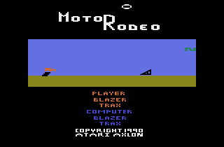 Screenshot Thumbnail / Media File 1 for MotoRodeo (Motor Olympics, Motor Rodeo) (1990) (Atari - Axlon, Steve DeFrisco) (CX26171)