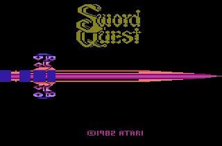 Screenshot Thumbnail / Media File 1 for Swordquest - EarthWorld (Adventure I, SwordQuest I - Earthworld) (1982) (Atari, Dan Hitchens) (CX2656)