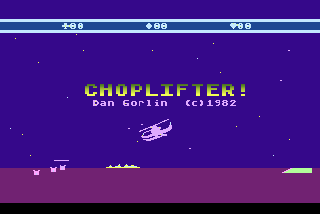 Screenshot Thumbnail / Media File 1 for Choplifter (1984) (Atari)