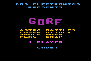Screenshot Thumbnail / Media File 1 for Gorf (1982) (CBS)