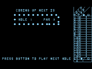 Screenshot Thumbnail / Media File 1 for Miniature Golf (1983) (Atari)