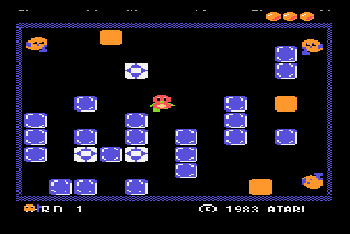 Screenshot Thumbnail / Media File 1 for Pengo (1983) (Atari)