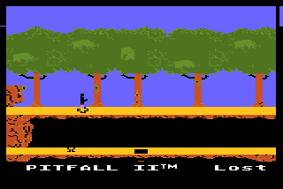 Screenshot Thumbnail / Media File 1 for Pitfall II - The Lost Caverns (1984) (Activision)