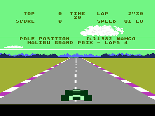 Screenshot Thumbnail / Media File 1 for Pole Position (1983) (Atari)