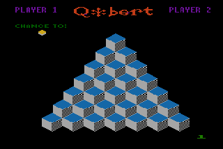 Screenshot Thumbnail / Media File 1 for Q-bert (1983) (Parker Bros)