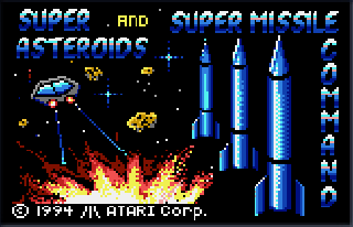 Screenshot Thumbnail / Media File 1 for Super Asteroids, Missile Command (USA, Europe)